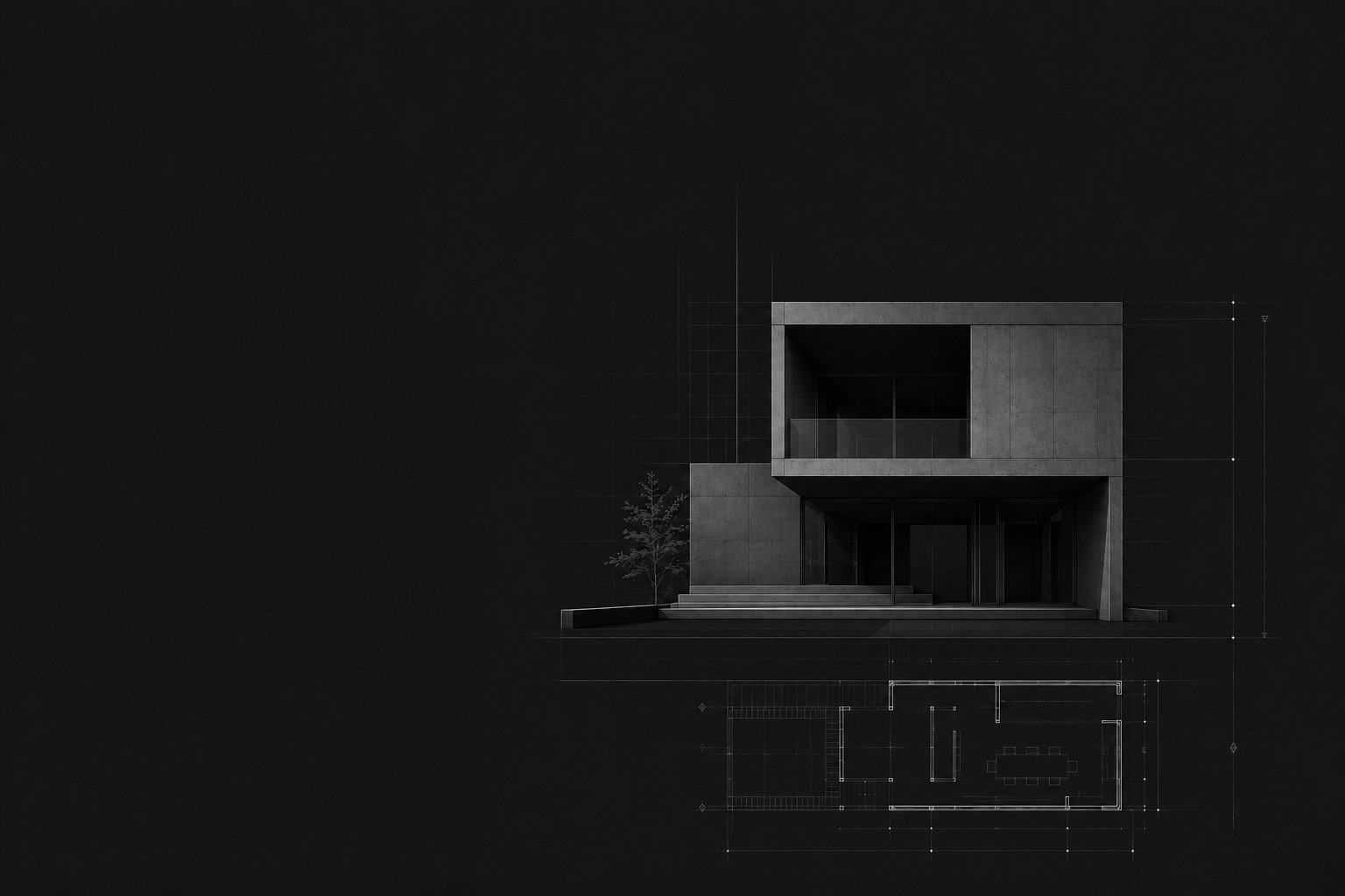 Fachada de vivienda unifamiliar diseñada por SZB Arquitectura en Coín, Málaga